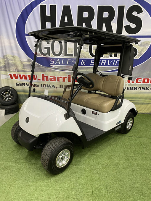 2022 Glacier White Electric Golf Car