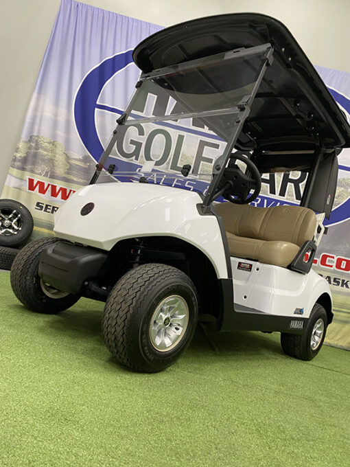 2022 Yamaha AC PowerTech Lithium Glacier White Golf Car - Image 3