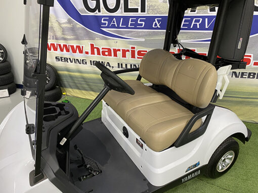 2022 Yamaha AC PowerTech Lithium Glacier White Golf Car - Image 4