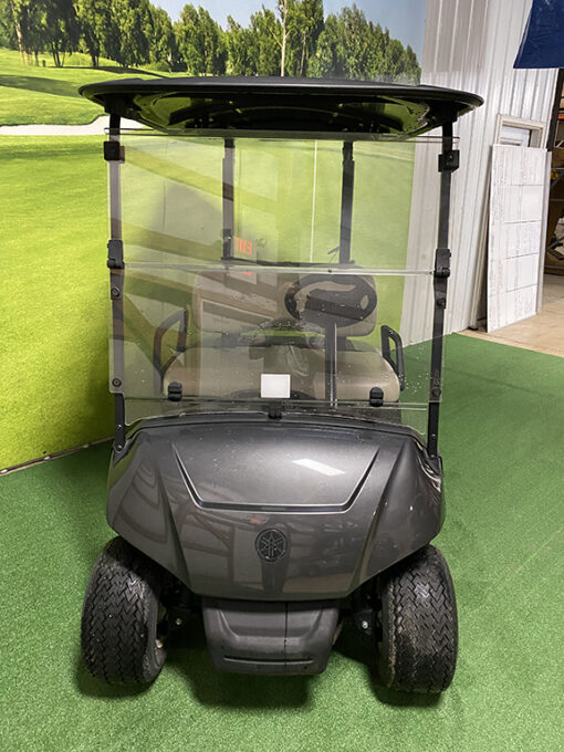 2021 Yamaha Drive 2 AC Fleet Carbon Metallic Golf Car - Image 2