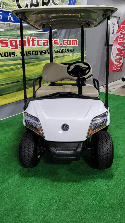 2021 Yamaha Drive 2 Electric Fleet Glacier White Golf Car - Image 2