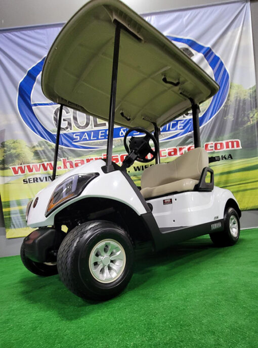 2021 Yamaha Drive 2 Electric Fleet Glacier White Golf Car - Image 4