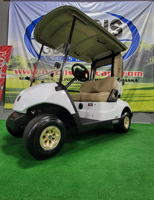 2022 Yamaha Drive 2 AC Lithium Glacier White Golf Car - Image 3