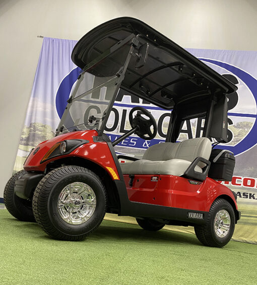 2025 Yamaha Drive 2 EFI PTV Coral Red Golf Car - Image 3