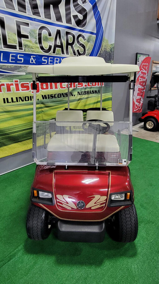 2003 Yamaha G22E Electric Metallic Red Golf Car - Image 2