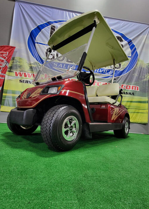 2003 Yamaha G22E Electric Metallic Red Golf Car - Image 3