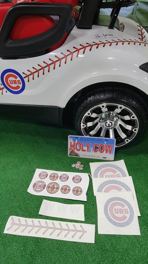 2014 Yamaha Drive Fleet Chicago Cubs "Holy Cow" Golf Car - Image 6