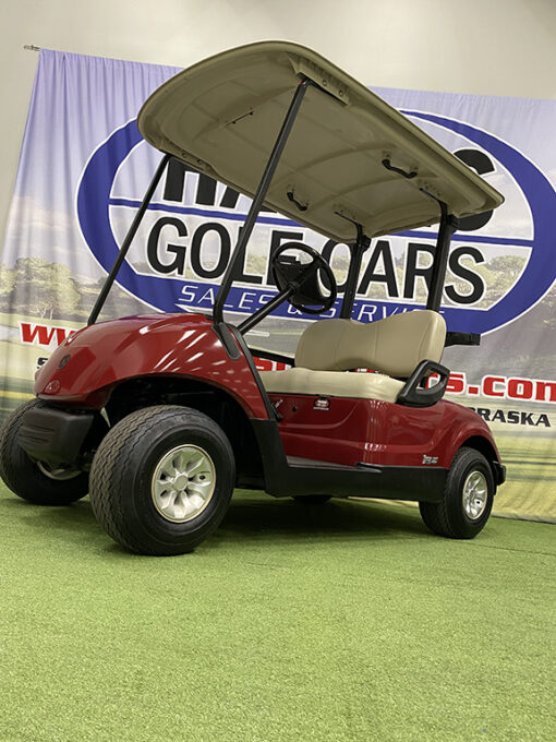 2015 Yamaha Drive EFI Fleet Garnet Red Golf Car - Image 3