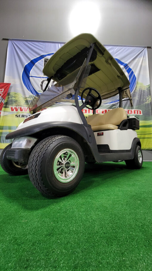 2010 Club Car Precedent Electric White Golf Car - Image 3