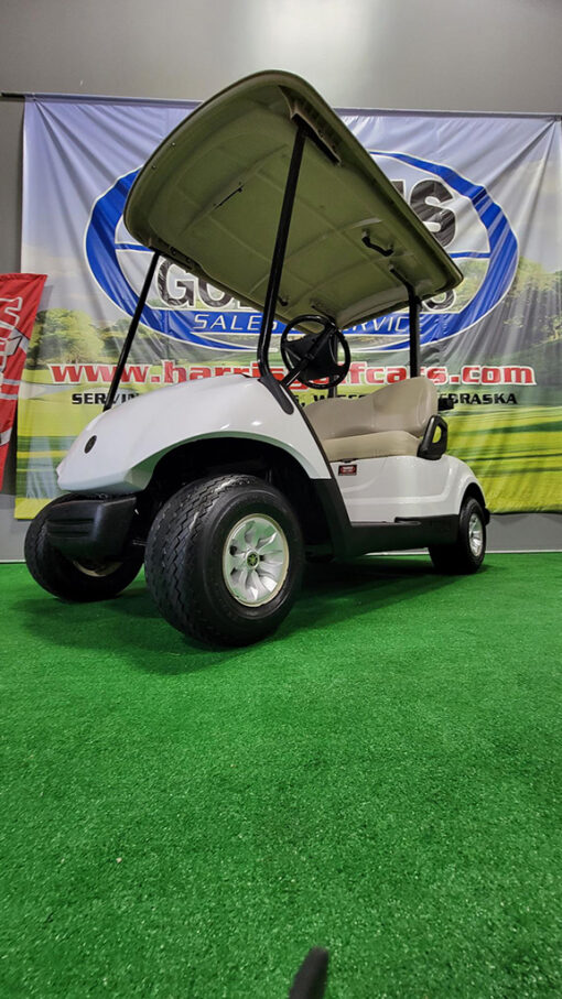 2013 Yamaha Drive Glacier White Gas Golf Car - Image 3