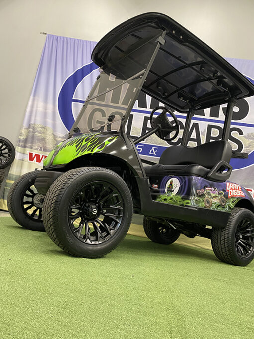2016 Yamaha Drive EFI Fleet Custom Grave Digger Golf Car - Image 3