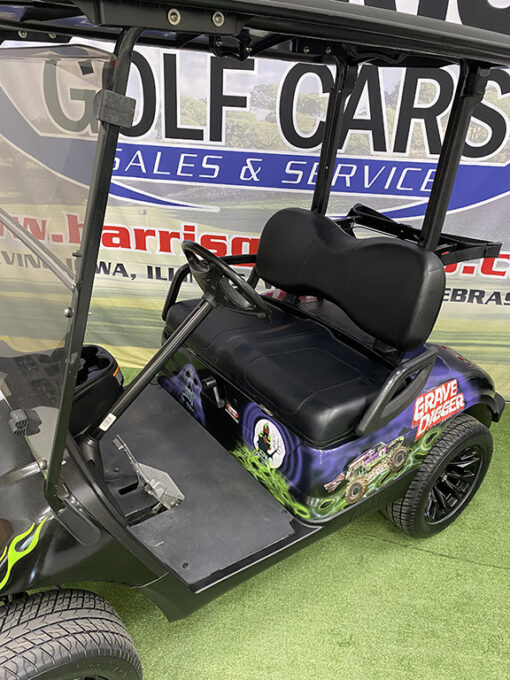 2016 Yamaha Drive EFI Fleet Custom Grave Digger Golf Car - Image 4