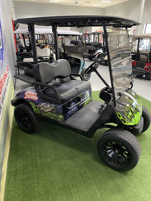 2016 Yamaha Drive EFI Fleet Custom Grave Digger Golf Car - Image 5