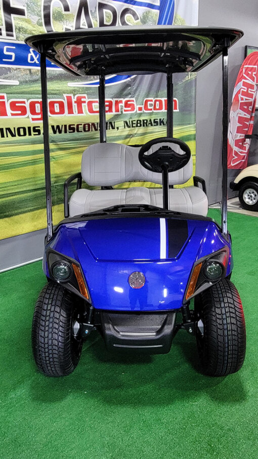 2026 Yamaha Drive 2 EFI PTV Racing Blue with Gray Seats Golf Car - Image 2