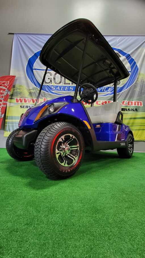 2026 Yamaha Drive 2 EFI PTV Racing Blue with Gray Seats Golf Car - Image 3
