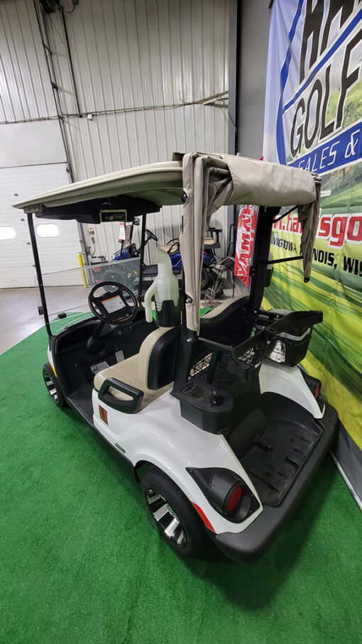 2015 Yamaha Drive Electric PTV Glacier White Golf Car - Image 6