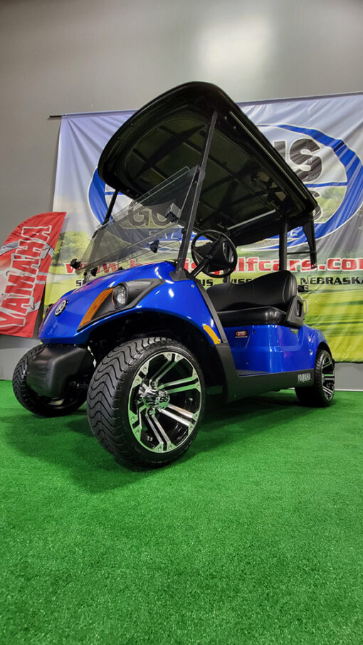 2017 Yamaha Drive 2 EFI PTV Aqua Blue Golf Car - Image 3