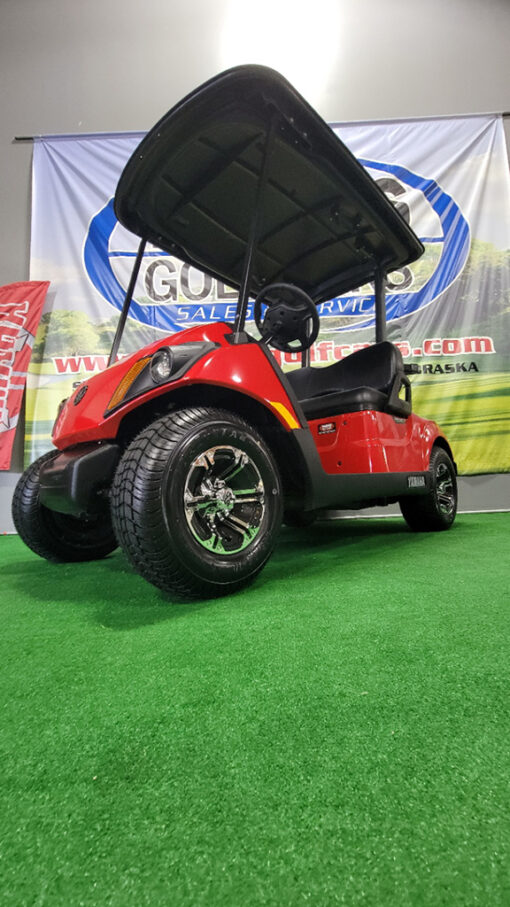 2024 Yamaha Drive 2 EFI PTV Coral Red Golf Car - Image 3